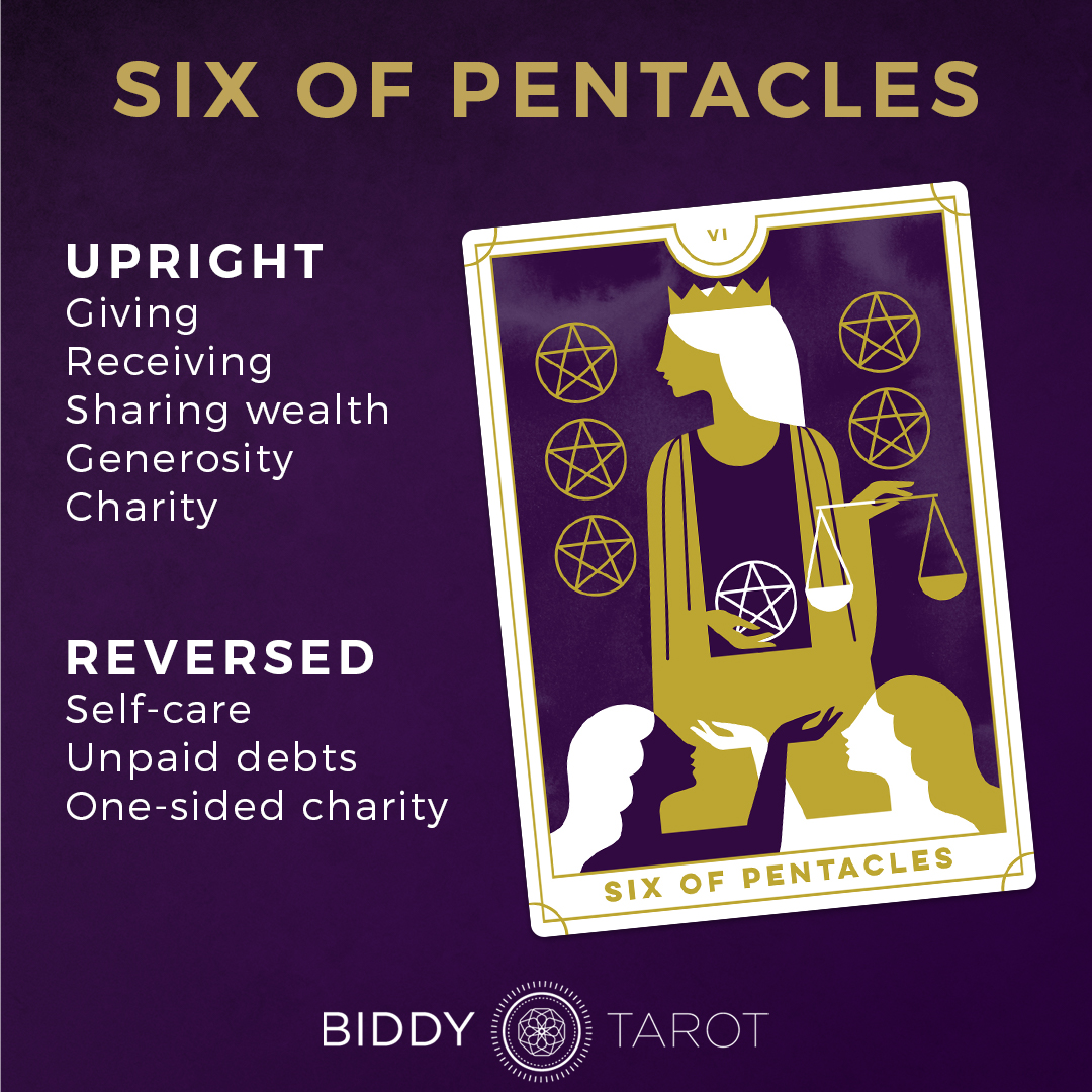 6 Of Pentacles Tarot Card Meaning: Understanding Generosity And Balance