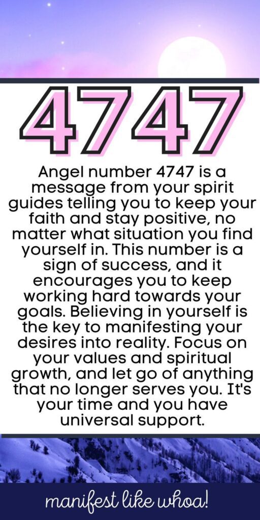4747 Angel Number: Embracing Divine Guidance And Transformation