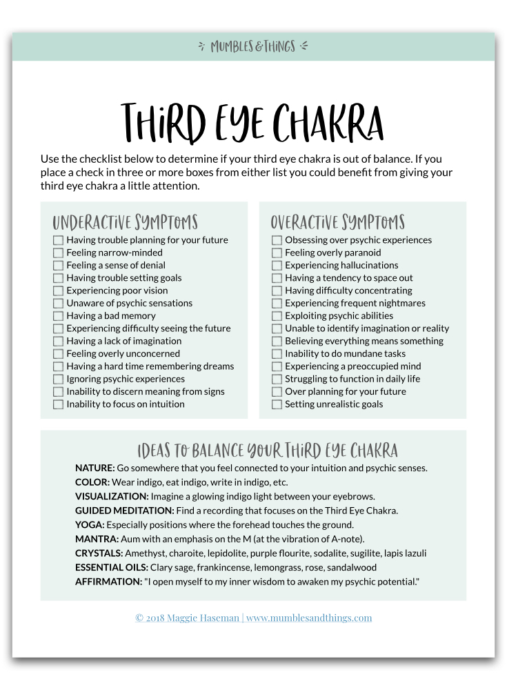 What Are Some Signs Of An Imbalanced 3rd Eye Chakra And How Can I Address Them?