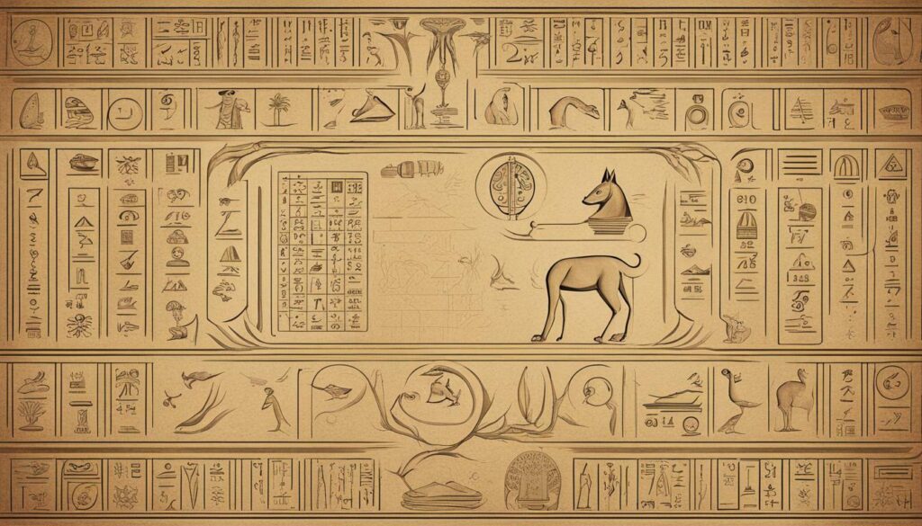 Egyptian numerology symbols