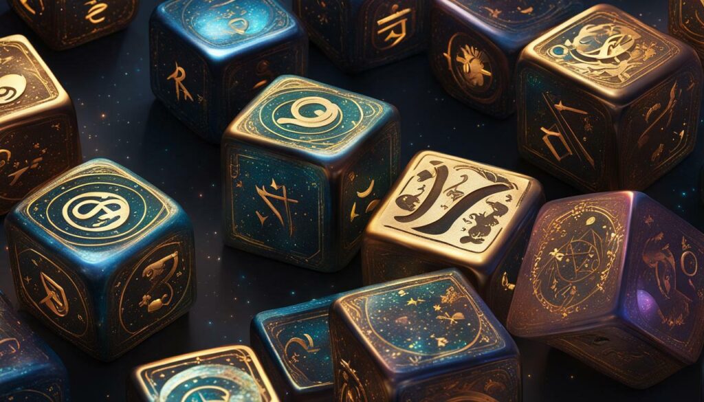 astrological dice