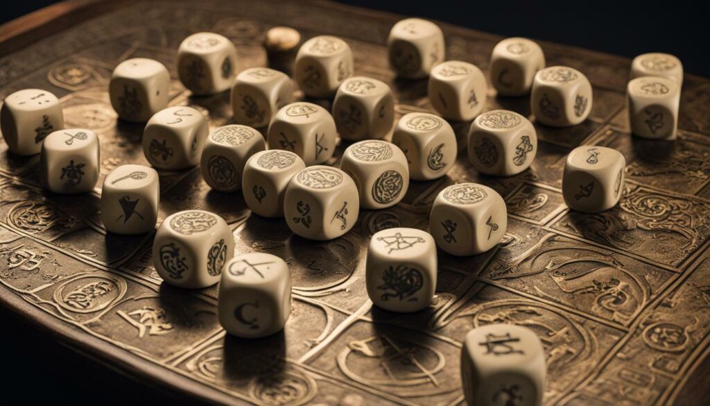 fortune-telling dice
